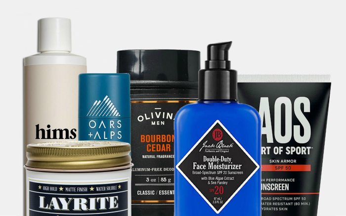 Men’s grooming products